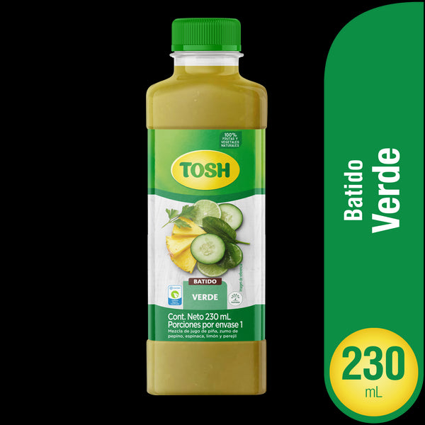BEBIDA RTD TOSH 230ML VERDE BOTELLA